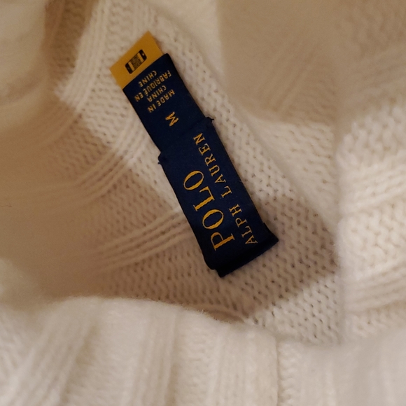 Polo by Ralph Lauren 100% cashmere Turtleneck Sweater Size M - Picture 5 of 7